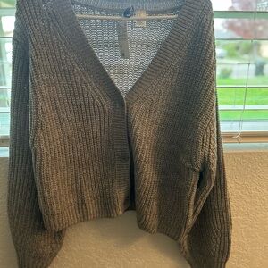 Women's Gray Knit Sweater